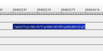 Aviutlでカーニング 座標の制御文字 Flapper