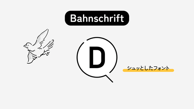 DIN 2014の代わりに使えるシュッとしたデザイン、Bahnschrift